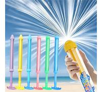 Lot de 6 Pistolet a Eau Feu d’Artifice &Jet Direct pour Enfants & Adulte, 41cm, Pistolet à Eau Haute Pression Puissant Pull-Out avec Buse Multi-Trous,Piscine d'été Plage Jeux d Eau Jouets