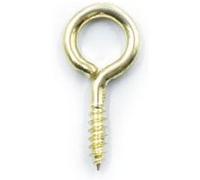 Lot de 6 pitons laitonnés 10 mm 2Kg CEANOTHE en métal - Fabriqué en France Doré G