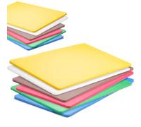 HENDI Planches a decouper HACCP GN 1/1, set 6 couleurs, 530x325x(H)60mm, HDPE