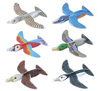 Lot de 6 planches en polystyrène - Oiseau avion - Glissent - 16 cm - Anniversaire, cadeau de bienvenue - HB