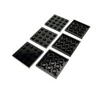 Lot de 6 plaques de construction LEGO 3031 - Noir - 4 x 4 cm