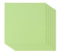 Lot de 6 plaques de contreplaqué de 3 mm - En bois non traité - Vert clair - 30 x 30 cm - Pour découpe laser, gravure, CNC