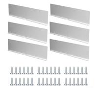 Lot de 6 plaques de déflexion en aluminium pour gouttière de toit contre les dommages causés par l'eau de pluie