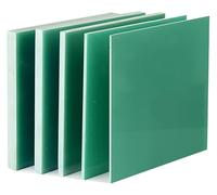 Lot de 6 plaques de fibre de verre FR4 100 x 100 mm, panneau isolant en résine époxy ultra-mince vert d'eau 3240 G10(100 * 100 * 1mm)