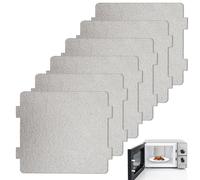 Lot de 6 plaques de mica universelles de rechange pour micro-ondes - Plaque de mica - Découpable - Pour micro-ondes et grille-pain (11,8 x 9,9 cm)