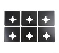 Lot de 6 plaques de réparation robustes en acier inoxydable pour serrure de porte avec renfort de boule avant et couvercles de remplissage de trous pour améliorer la résistance de verrouillage et