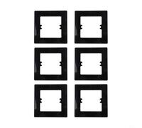 Lot de 6 plaques décoratives pour interrupteur - Finition PC - 110 x 110 mm - Moderne