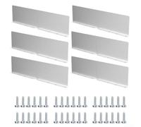 Lot de 6 plaques déflectrices en aluminium pour déflexion de l'eau de pluie protégeant les structures de toit et de gouttière en redirigeant l'eau et en minimisant le risque de débordement et de