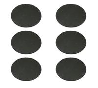 Lot de 6 plaques en ardoise rondes de 20 cm Noir - Dessous de verre en ardoise comme plateau de service, plateau décoratif, assiette de service, plateau à sushi et plateau à fromage - Plaque en pierre
