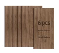 Lot de 6 plaques en bois de noyer, plaque de contreplaqué non traité, pour modélisme, découpe laser, gravure laser, pyrogravure (200 x 100 x 3 mm)