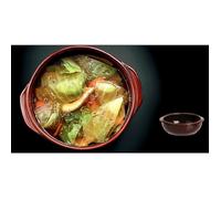 Lot de 6 plats à Cassoulet Terroir en porcelaine - 50 cl