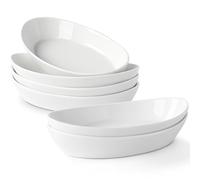 Lot de 6 Plats à Four en Céramique, 300ML MINI Plat a Gratin Individuel Four, Petits Plats de Cuisson pour Friteuse à Air, Plat à Welsh Individuel, llant au Four et au Micro-ondes