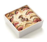 LOT DE 6 PLATS CARRES A CREME BRULEE L110 x lg110 x H25 mm. 15cl