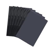 Lot de 6 pochettes de classement avec pince rotative pour documents de test format lettre pouvant contenir 200 feuilles pour bureau avec poignée rotative ouverte sur le côté