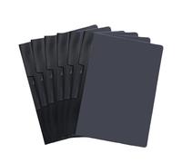 Lot de 6 pochettes de documents format lettre avec pince rotative ouverte latérale, résistant à l'eau, 29 x 22,9 cm, porte-documents de bureau portable