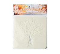 Lot de 6 pochoirs en forme de feuille de dessin animé pour dessin d'arbre creux pour projet artistique