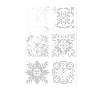 Lot de 6 pochoirs en forme de feuilles pour cartes, travaux scolaires, expressions artistiques, dessins, journaux, fleurs pour scrapbooking