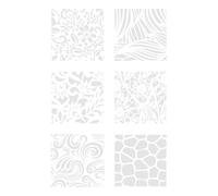 Lot de 6 pochoirs pour scrapbooking, journal, branches, dessin, papillon, peinture, scrapbooking, peinture