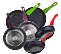 Lot de 6 poêles à frire SAN IGNACIO (18/20/22/24/26 cm) collection Jolie en aluminium forgé