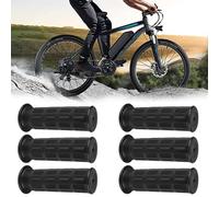 Lot de 6 poignées de brouette Diamètre intérieur 30 mm : YIDM Poignées de brouette Longueur 12 cm, Poignées de guidon de vélo en caoutchouc, antidérapantes pour vélo, fauteuil roulant, moto, noir