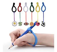 Lot de 6 poignées de crayon ergonomiques pour enfants de 3 à 5 ans - Aide à l'écriture préscolaire pour main gauche et droite - Correcteur de poignée de trépied pour outils d'apprentissage précoce