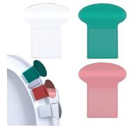 Lot de 6 poignées de levage pour siège de toilette avec autocollants, rehausseur de siège de toilette avec autocollants pour siège de toilette, support élévateur