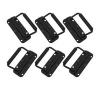 Lot de 6 poignées de porte pliables à ressort en fer, robustes, antirouille, petit design, faciles à installer pour la maison et le commerce, poignées de placard ergonomiques pour personnes âgées