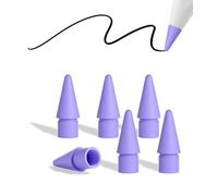 Lot de 6 pointes de crayon de rechange pour Apple Pencil Pro 2e génération/1ère génération/USB-C, résistantes à l'usure avec boîte de rangement, lot de pointes compatibles avec Apple Pen (lot de 6