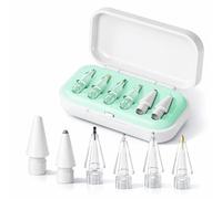 Lot de 6 pointes de crayon pour Apple Pencil Pro, 1ère et 2e génération, USB-C, pointes de rechange pour dessiner, écrire, prendre des notes et esquisser sur iPad - Vert