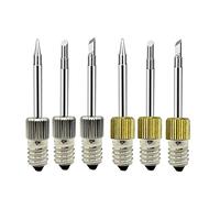 Lot de 6 Pointes de Rechange pour Fer à souder E10 - Pointe d'aiguille à souder électrique - Pointe B, Tip-C, Tip-K