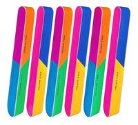 Lot de 6 polissoirs à ongles à 7 voies pour ongles naturels - Brillance plus lisse - Bloc de polissage amélioré à sept étapes - Polisseuse à ongles - Grain 120/240/600/3000/6000 pour ongles brillants