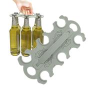 Lot de 6 porte-bouteilles de bière pliables | Organisateur multifonction pour pique-nique, tournoi, whisky, voyage, pêche, fête d'anniversaire