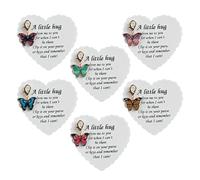 Lot de 6 porte-clés papillon élégants avec pochette pour carte chaude, porte-clés à clip, soutien émotionnel, cadeau « Je pense à toi »