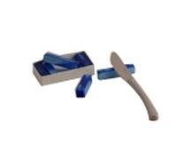 Lot de 6 Porte-couteaux nacré bleu azur