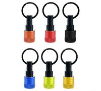 Lot de 6 porte-embouts de tournevis hexagonaux avec tiges d'extension et adaptateur porte-clés compatibles avec douilles hexagonales 1/4" et tournevis (B)