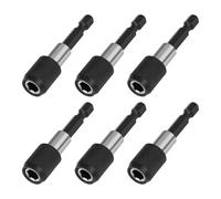 Lot de 6 Porte-Embouts Magnétiques 1/4'' - Changement Rapide pour Perceuse/Tournevis (60mm, Puissant, Sans Fil)