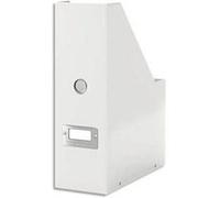 Lot de 6 Porte-revues Clic&Store, dimensions : L10,3 x H33 x P2,3 cm blanc G