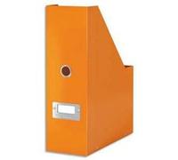 Lot de 6 Porte-revues Clic&Store, dimensions : L10,3 x H33 x P2,3 cm orange Wow G