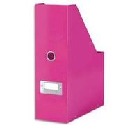 Lot de 6 Porte-revues Clic&Store, dimensions : L10,3 x H33 x P2,3 cm rose Wow G