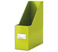 Lot de 6 Porte-revues Clic&Store, dimensions : L10,3 x H33 x P2,3 cm vert Wow G