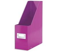 Lot de 6 Porte-revues Clic&Store, dimensions : L10,3 x H33 x P2,3 cm violet G