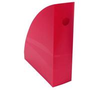 Exacompta - Réf. 18284D - 1 porte revues MAG CUBE - Dimensions 26,6 x 8,2 x 30,5 cm - Pour documents au format A4 et A4 maxi - Garantie 25 ans - Couleur Framboise Opaque