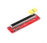 Lot de 6 potentiomètres coulissants à double canal 10K avec résistance réglable pour Arduino, compatible 3,3 V/5 V, design compact (91 x 21 mm)