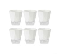 Lot de 6 pots à arrosage automatique avec réservoir intégré et drainage inférieur pour un développement sain des racines à l'intérieur et à l'extérieur (taille M)