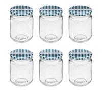 Lot de 6 Pots à Confiture en Verre "Jarro" 0,5L Transparent