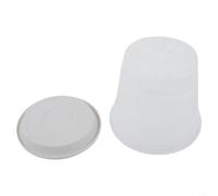 Lot de 6 pots à orchidée transparents avec soucoupes pour soutenir la santé des racines par le drainage et l'amélioration du flux d'air pour l'entretien des plantes d'intérieur (16 cm)