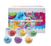 Lot de 6 pots de bain pour enfants - Magique - Rivets toxiques Kleurrijke - Pour Ontspanning Thanksgiving Kerstmis