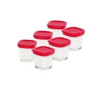 Coffret de 6 pots yaourt verre avec couvercle et égouttoir (255109-9851) Yaourtière (XF100101 XF100501 SEB)