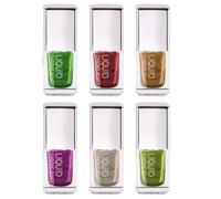 Lot de 6 poudres scintillantes pour ongles holographiques Finition miroir pour fêtes et usage quotidien