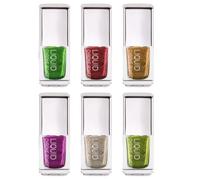 Lot de 6 poudres scintillantes pour ongles holographiques Finition miroir pour fêtes et usage quotidien